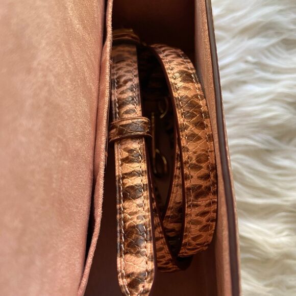 Coach Snake Embossed Trim Pepper Satchel - Picture 11 of 11